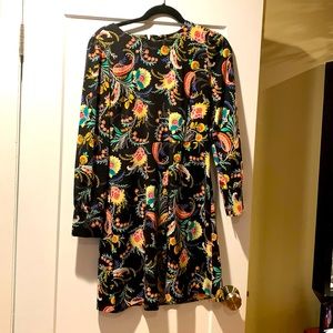 Loft Dress Size 4. A line. Vibrant colors. Great condition.